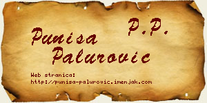 Puniša Palurović vizit kartica